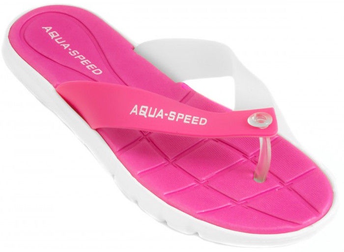 Шлепанцы Aqua Speed Bali, белый/розовый, 40