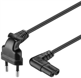 Goobay Euro Connection Cord Angled 0.75m Black