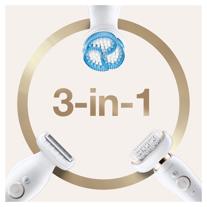 Epilators Braun SES9010, zelta/balta