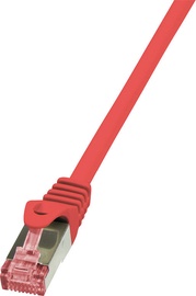 LogiLink Patch Cable Cat.6 S/FTP PIMF PrimeLine 0.25m Red