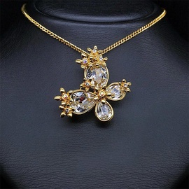 Diamond Sky Pendant Crystal Moth With Swarovski Crystals