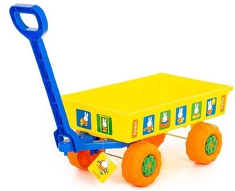 Smilšu kastes rotaļlietu komplekts Polesie Wheelbarrow, dzeltena