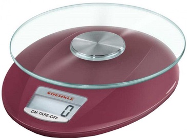 Soehnle Electronic Kitchen Scales Roma Ruby Red