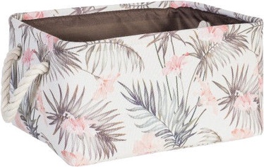 Home4you Tropic 6 Basket 27x18xH12cm Brown Leaves 83606