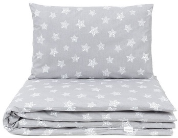 MamoTato Bedding Set Stars Grey 2pcs