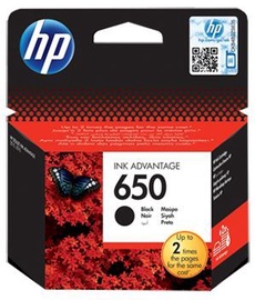 Printera kasetne HP 650, melna, 6.5 ml
