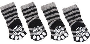 Karlie Flamingo Socks For Dogs XS 39x28mm Black/Grey 4pcs