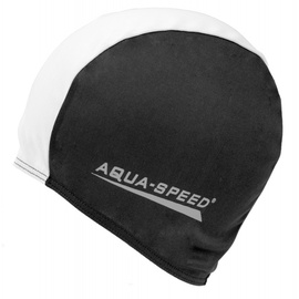 Шапочка для плавания Aqua Speed 57, белый/черный