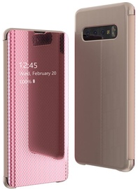 Hurtel Flip View Cover For Samsung Galaxy S10 Plus Pink