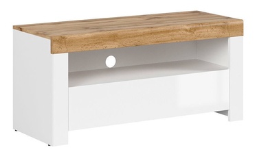 TV-laud Black Red White Holten White/Wotan Oak, 1060x420x505 mm