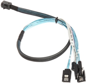 Laidas SilverStone SST-CPS05 Mini SAS HD SFF-8643, SATA, 0.5 m, juoda