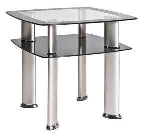 Kafijas galdiņš Signal Meble Daria D Silver, 600x600x550 mm