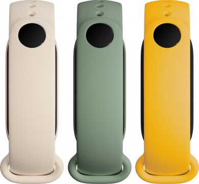 Siksna Xiaomi Mi Smart Band 6 Strap (3 pack), dzeltena/zaļa/bēša