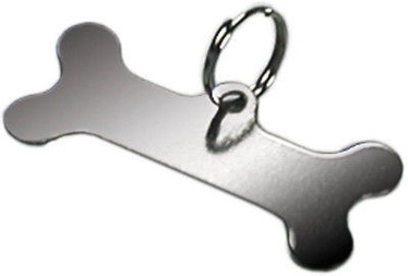 Record Metal Pendant Bone