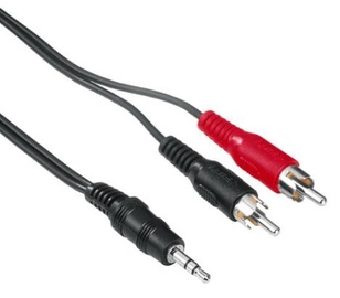 Hama Cable RCA x2 to 3.5mm Black 2m