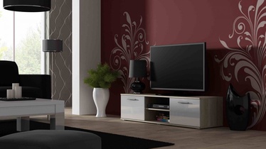 Cama Meble Soho 140 TV Stand Sonoma Oak/White Gloss