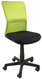 Biroja krēsls Belice, 4.2 x 42 x 86 - 98 cm, melna/zaļa