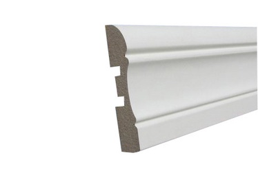 Uksepiirdeliist MDF 12x70mm 2,2m Prof1 Valge