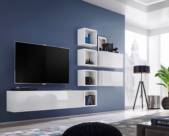 ASM Blox VII Living Room Wall Unit Set White