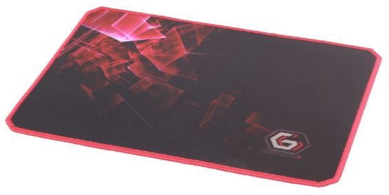 Коврик для мыши Gembird, 40 см x 45 см x 0.3 см, черный/красный