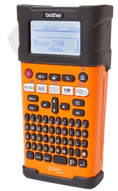 Etiķešu printeris Brother PT-E300VP, 740 g, melna/oranža