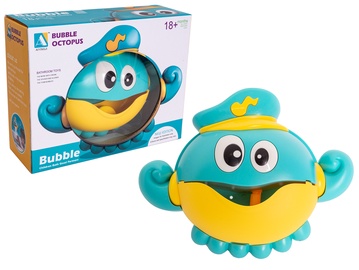 Rotaļu dzīvnieks ASKATO Bubble Octopus, zila/dzeltena