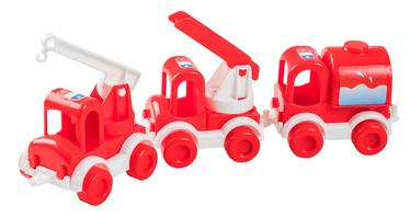 Транспортный набор игрушек Tigres Kid Cars Fire Department 39547, белый/красный