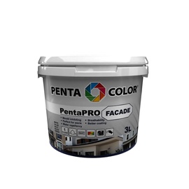 Краска Pentacolor Pentapro Facade, белый, 3 л