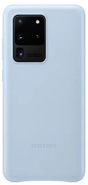 Samsung Leather Back Case For Samsung Galaxy S20 Ultra Blue