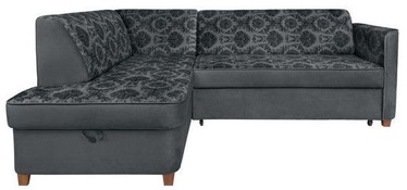 Kampinė sofa Black Red White Amberg Dark Grey, 245 x 181 x 87 cm