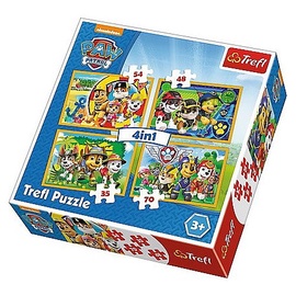 Dėlionė trefl paw patrol 4in1 34307