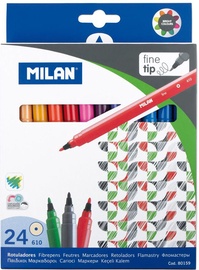 Milan Water-Based Fine Tipped Fibrepens 24pcs 80159