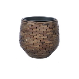 Puķu pods 7636092-P3, brūna