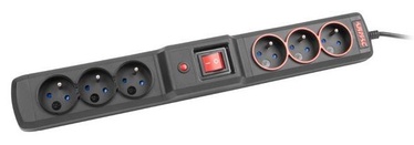ARMAC Surge Protector 6 Outlet Black 4.5m