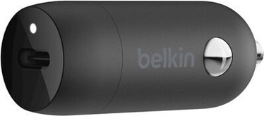Auto telefona lādētājs Belkin, USB-C, melna, 20 W