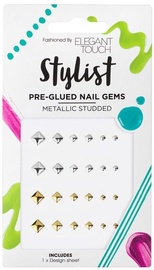 Küünekleebis Elegant Touch Metallic Studded Pre - Glued Gems