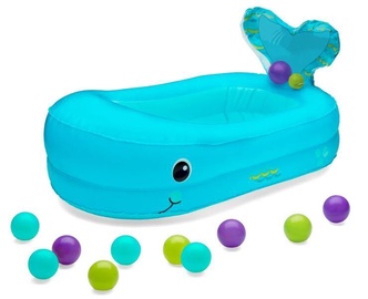 Infantino Whale Bubble Bath Inflatable Bath Tub Blue