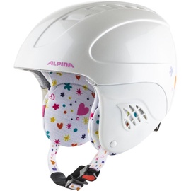 Лыжный шлем Alpina Carat, белый, 51-55 см