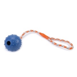 Kamuoliukas su virvele, guminis Beeztees, 30 cm ilgio