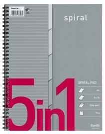 Bantex Spiral Notepad 5 In 1 75pages