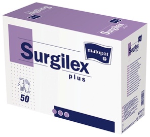 Перчатки латексные Matopat Surgilex Plus с тальком, размер 8, 50 шт.