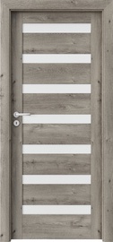Полотно межкомнатной двери Porta D7 PORTAVERTE D7, правосторонняя, сибирский дуб, 203 x 74.4 x 4 см