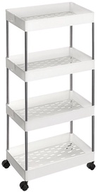 Põrandariiul Songmics Storage Rack, valge, 22 cm x 40 cm x 86 cm