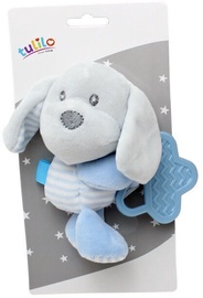 Прорезыватель Axiom New Baby Plush Toy With Teether Dog Blue 16cm