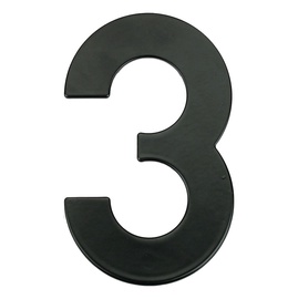 Numeris "3" Vagner SDH MB-3, juodas 14,5 cm