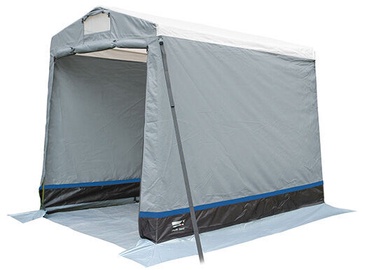 Četrvietīga telts High Peak Multitent, zila/pelēka