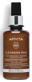 Attīrošs sejas piens sievietēm Apivita Cleansing Milk, 200 ml