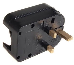 Maclean Adapter AC plug G / AC plug C/E Black