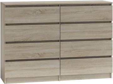 Top E Shop Malwa M8 Chest of 8 Drawers 140cm Sonoma