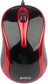 Kompiuterio pelė A4Tech A4-N-350 V-Track Red, laidinė, optinė